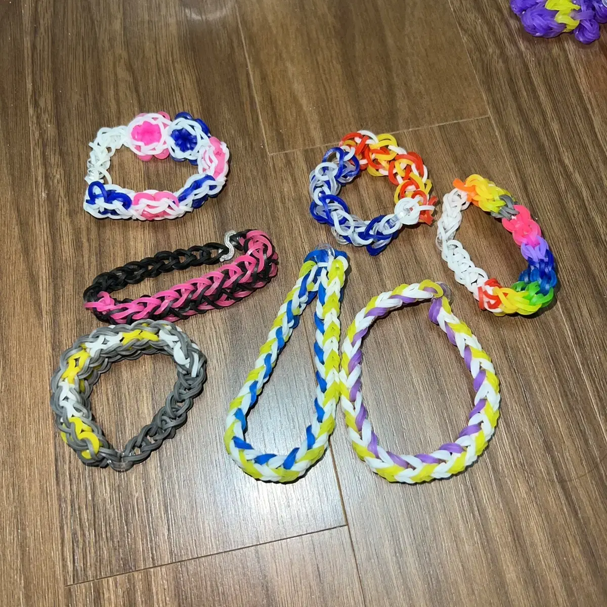 레인보우 룸(rainbow loom) 팔찌 만들기 키트