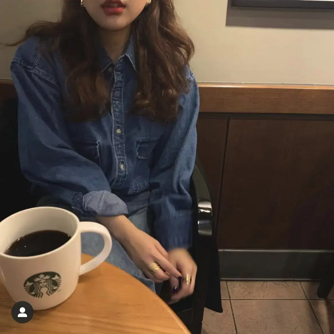 유니제이 빈티지 포겟 데님 셔츠 진청