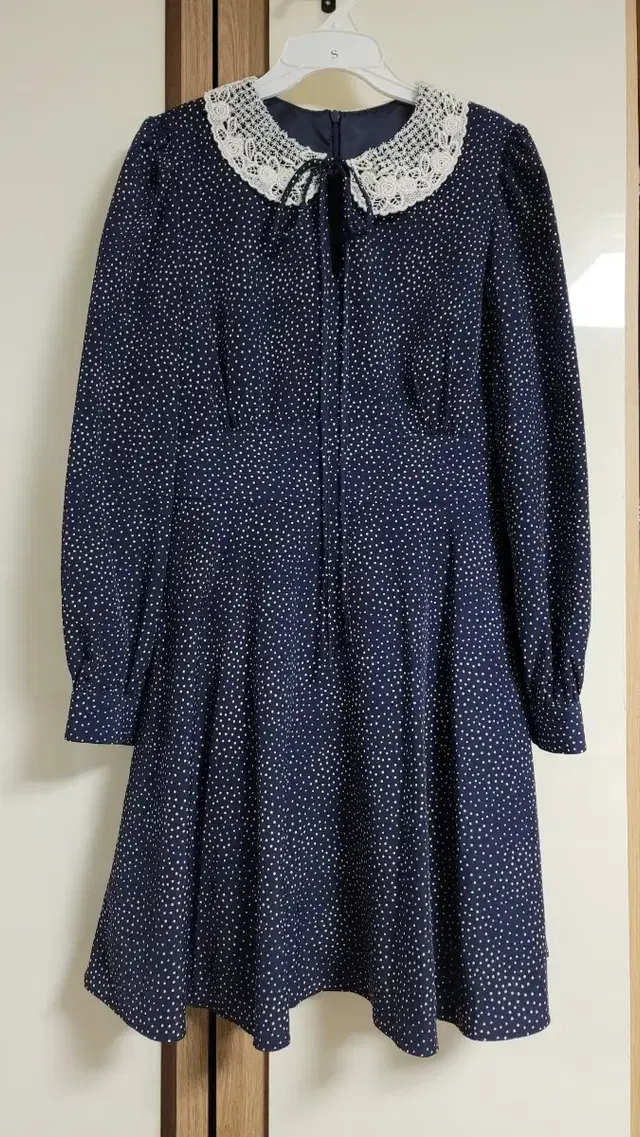 밀크코코아 원피스 Amelie dot navy dress S사이즈