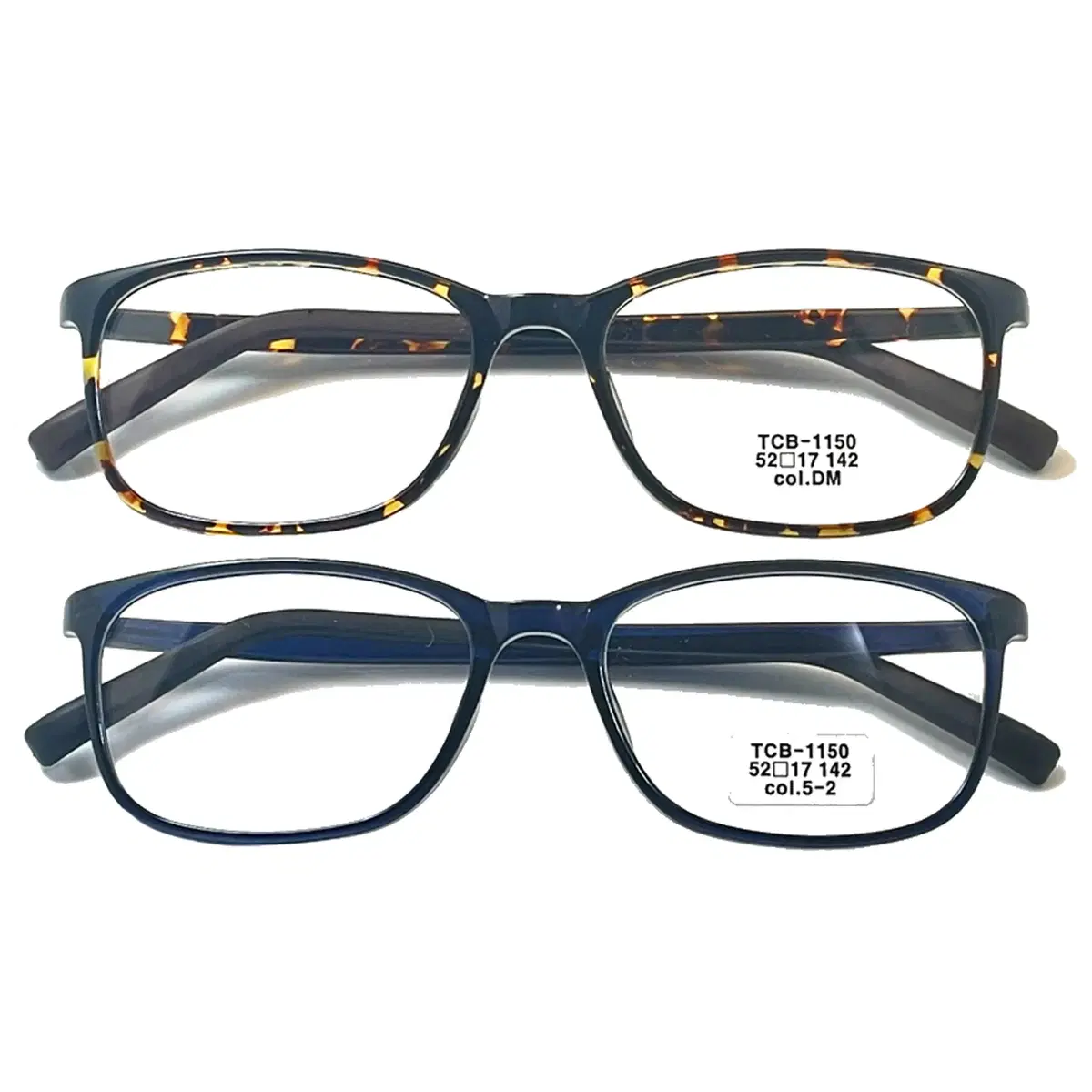 High quality san export square horn rim lightweight eyeglasses frames TCB-1150 2 colors