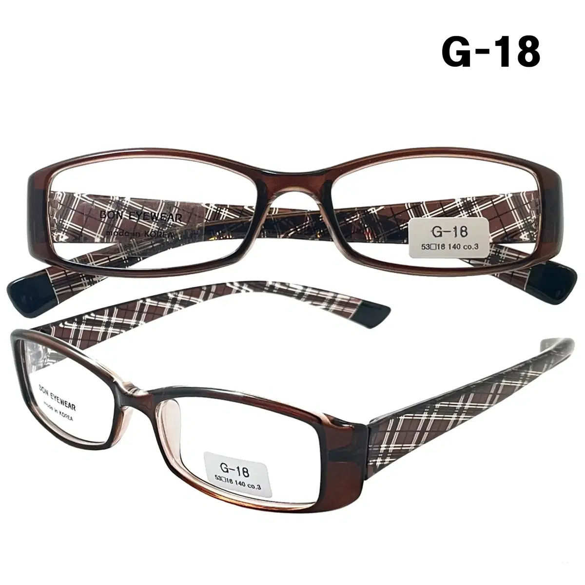 Domestic horn rim high quality clear color TR glasses eyeglasses frame G brown