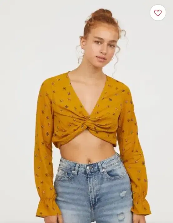 Mustard Flower Crop Top