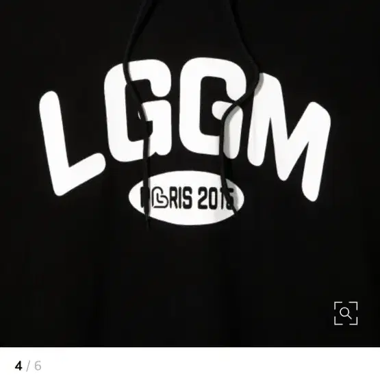 랑가주망 LGGM 로고 후드티 블랙