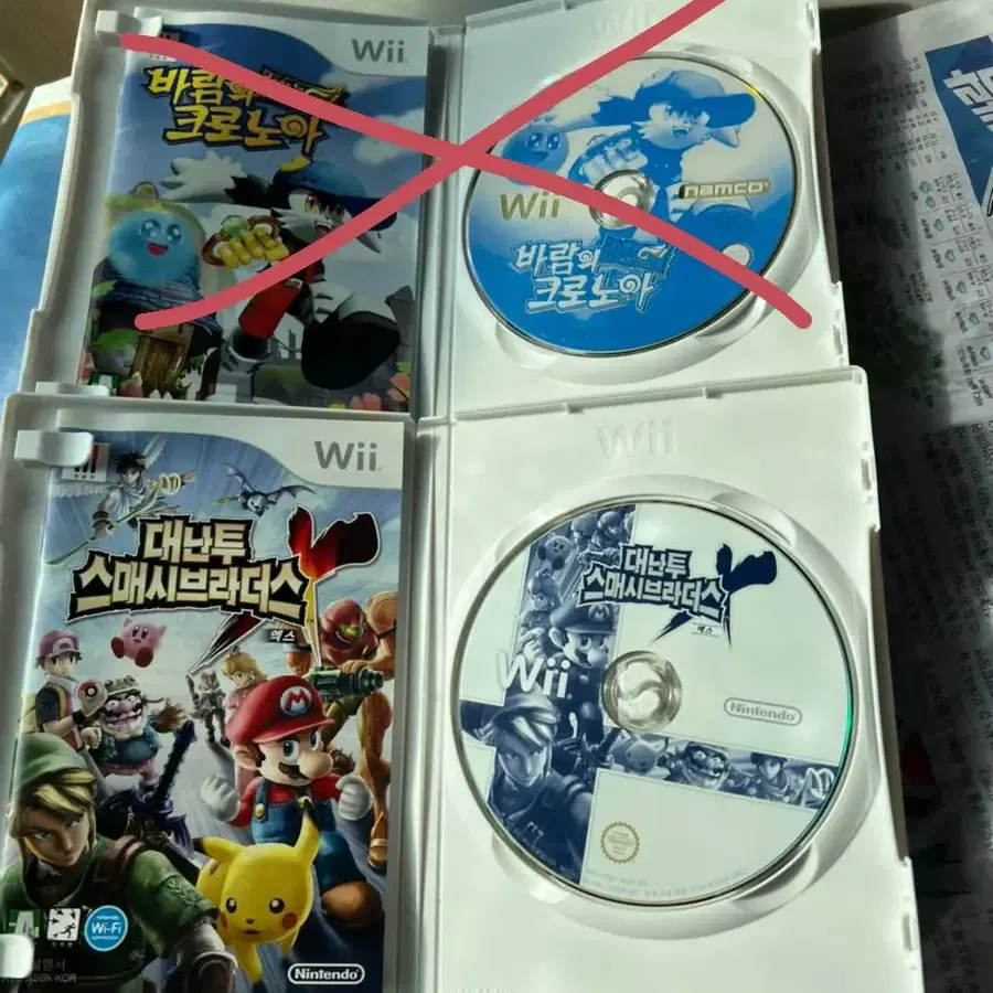 닌텐도 wii cd 대난투 브라더스