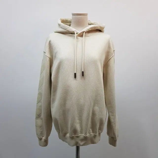 Off White Beige Cotton Sweatshirt