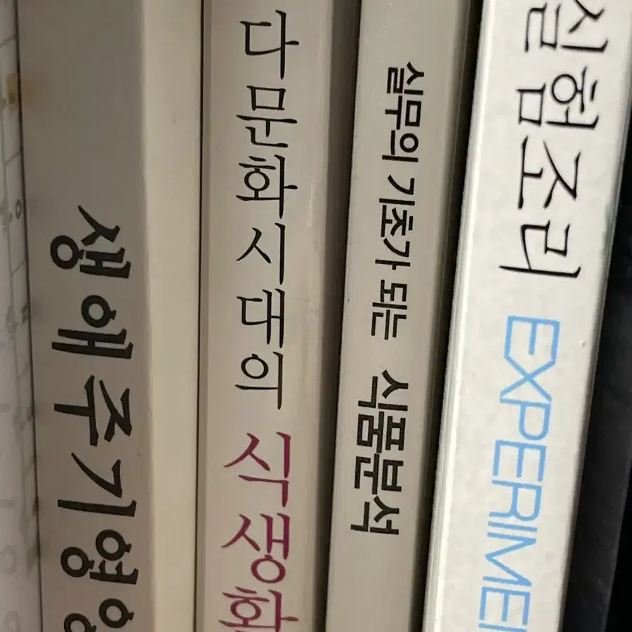 식생활문화, 실험조리, 실무의기초가되는식품분석