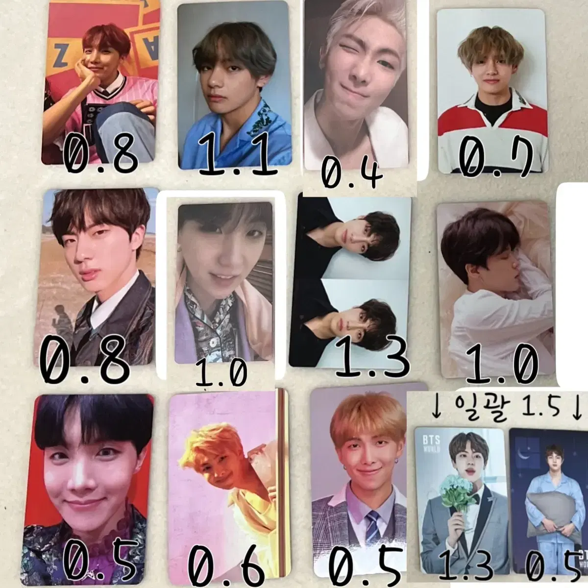 (Nego available)Bangtan photocard Namjun Seokjin Yoon Ki Taehyung jungkook jimin Hoseok Photocard