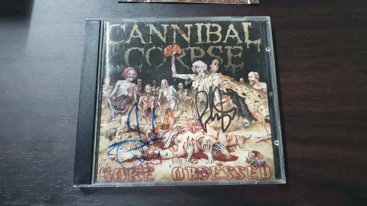 (정품CD)cannibal corpse(캐니벌콥스)친필싸인CD앨범