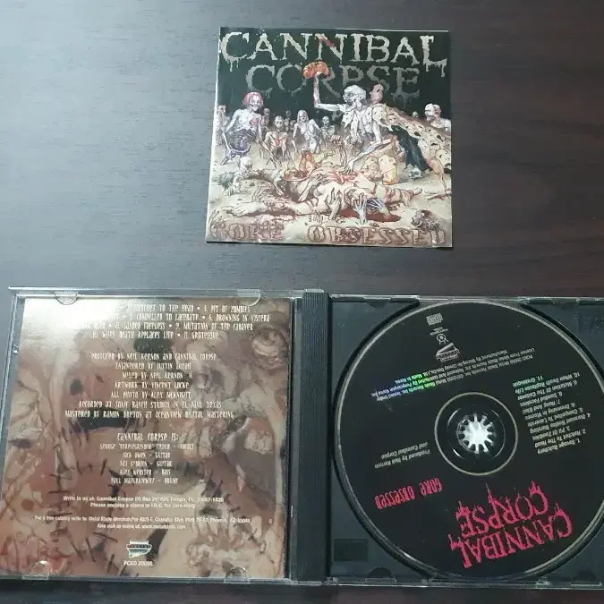 (정품CD)cannibal corpse(캐니벌콥스)친필싸인CD앨범