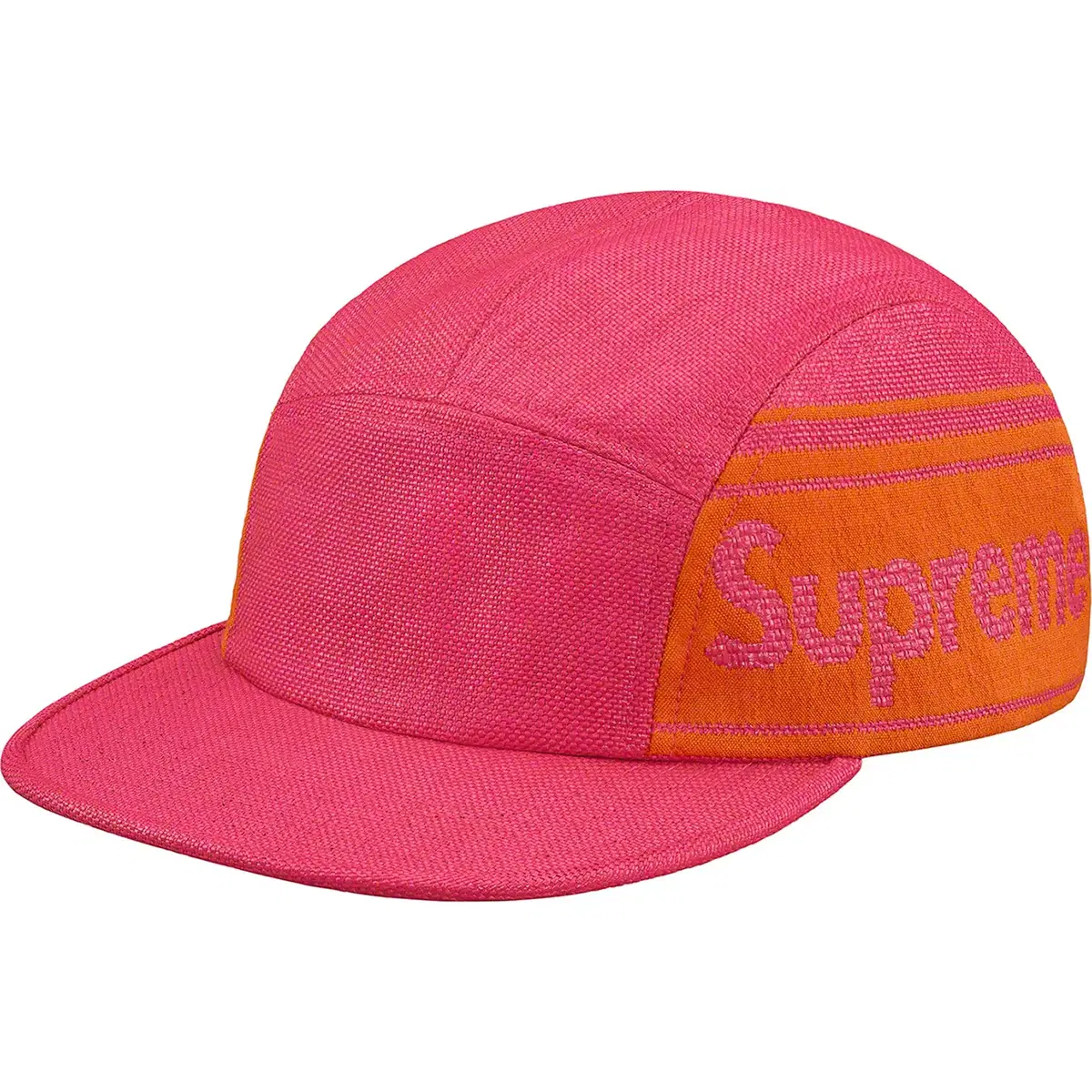 Supreme 19ss Raffia Woven  Logo Camp Cap