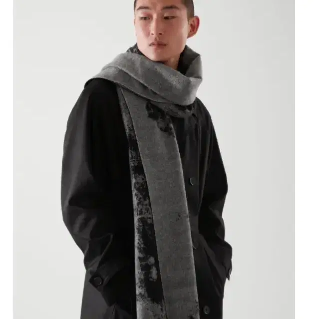 코스 JACQUARD WOOL SCARF 1035644001