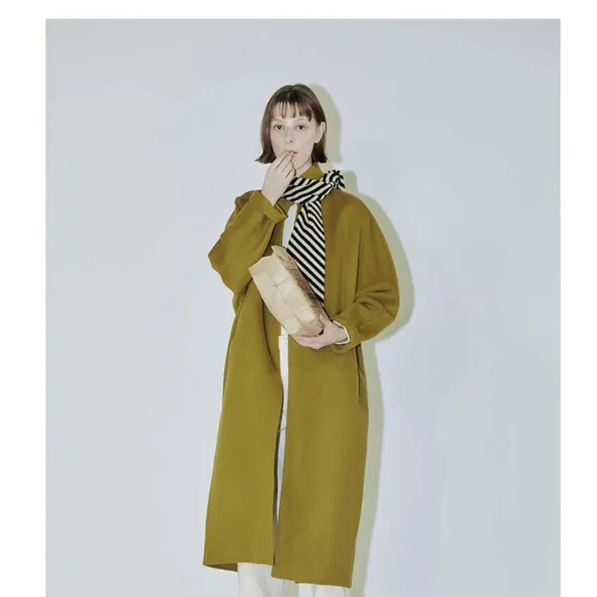 CLOCLOTHES Clo long handmade coat OLIVE