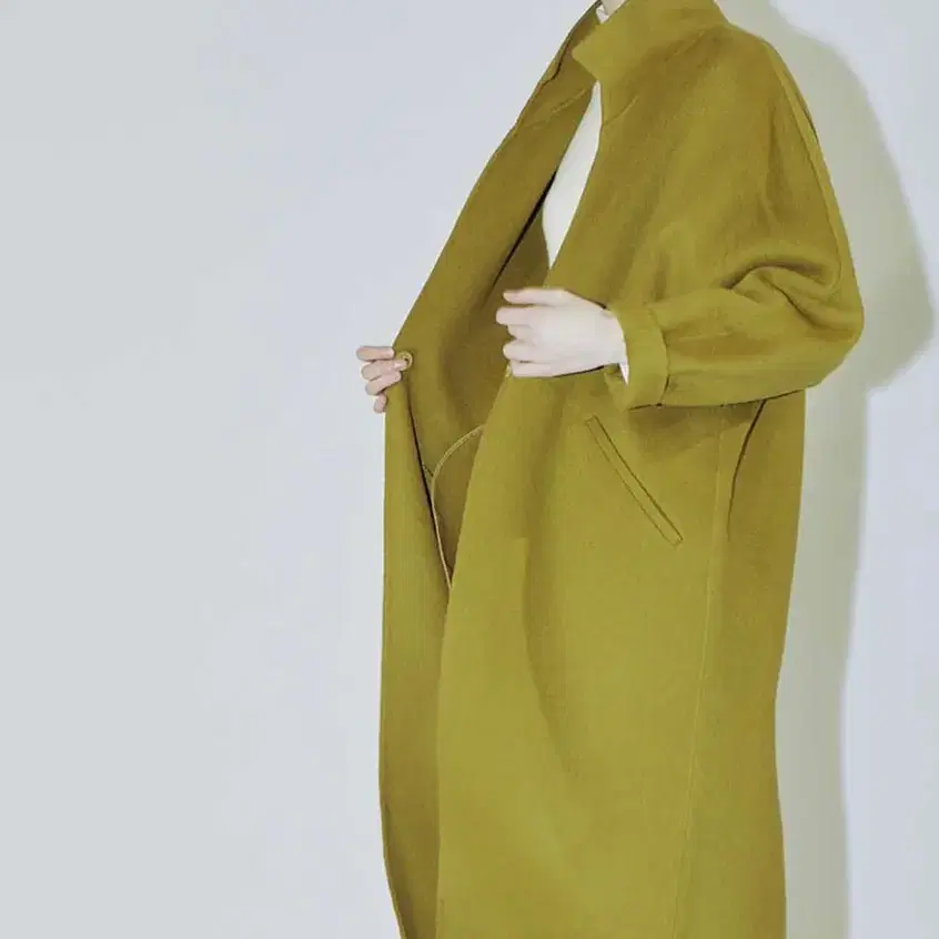 CLOCLOTHES Clo long handmade coat OLIVE