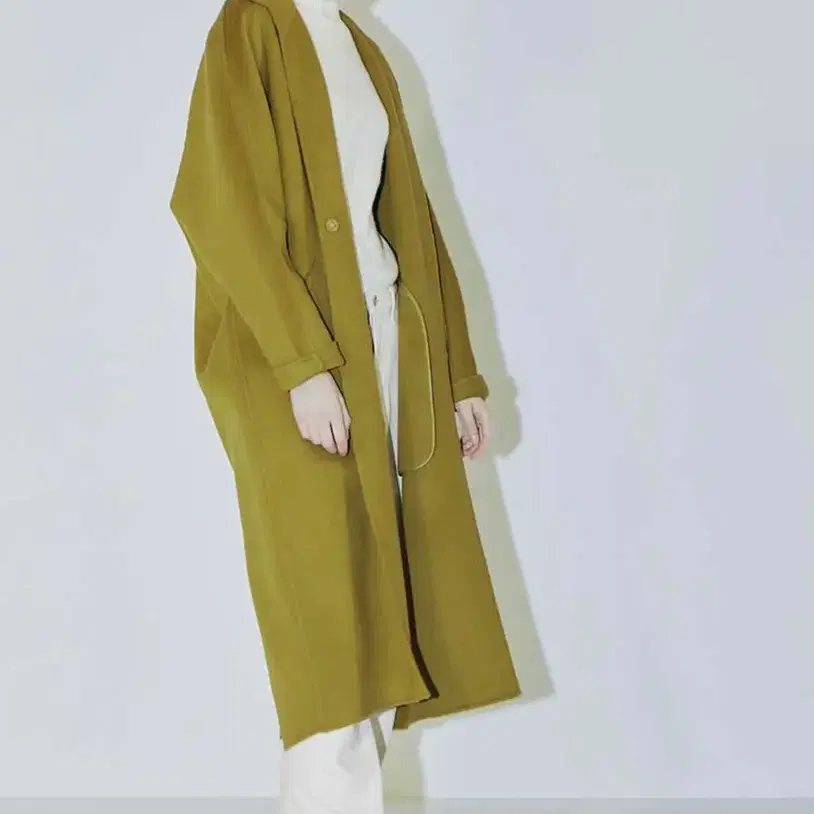 CLOCLOTHES Clo long handmade coat OLIVE