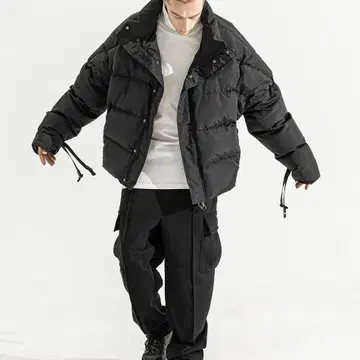 massnoun sl logo reflective oversized padding jumper