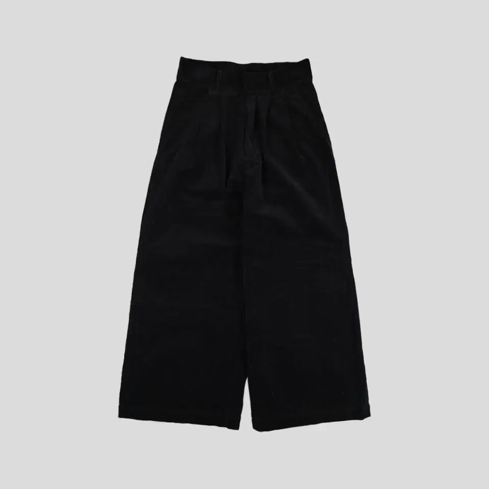 LOWRYS FARM Black Pin-tuck Two-pocket Wide Straight Fit Minimal