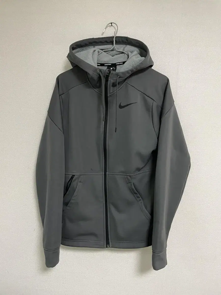 [M]Nike Therma Hoodie Zip-up Grey