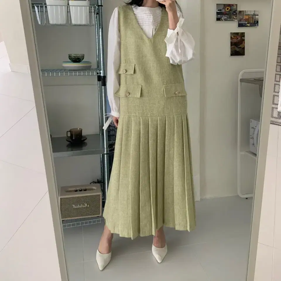 44-77 LOOSE-FITTING LAYERED LONG TWEDD NASHIPONEPIECE OVERFITTING WEDDING GUEST LUXURY