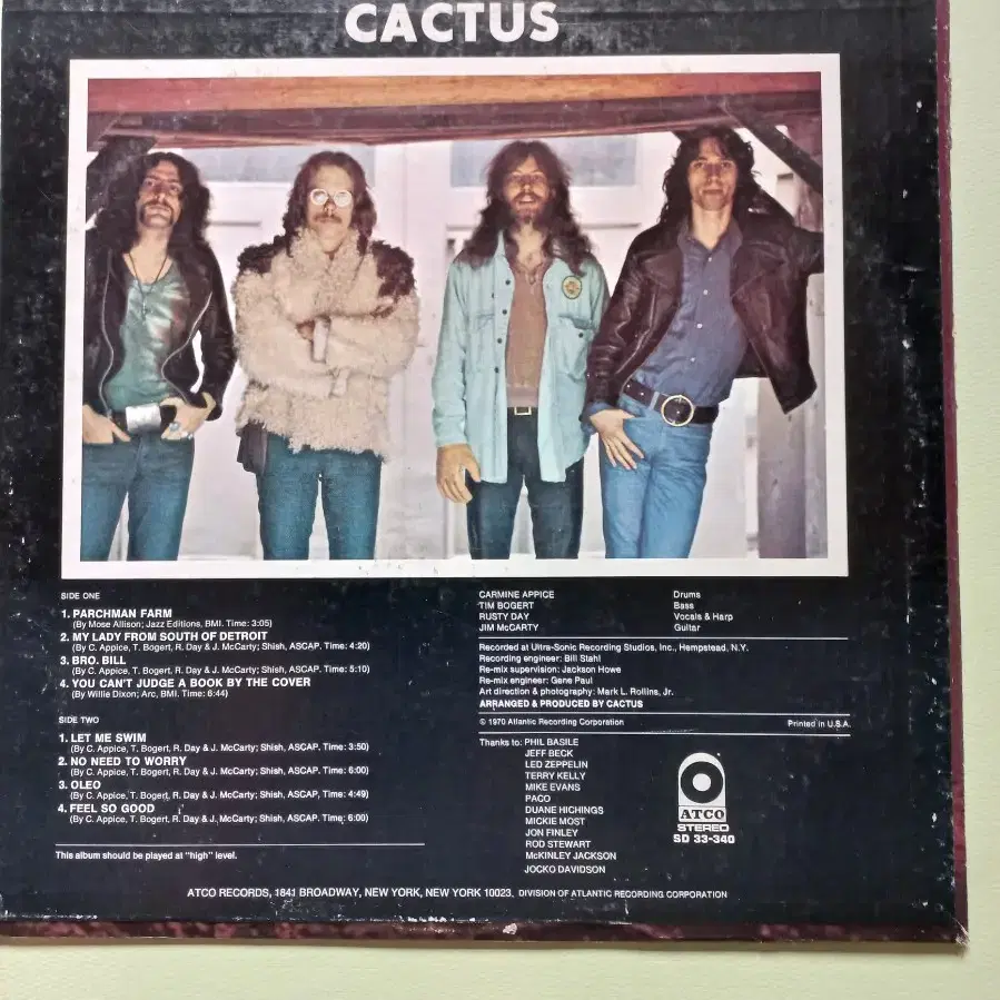 Lp중고 객터스 CACTUS 음반 판매합니다.