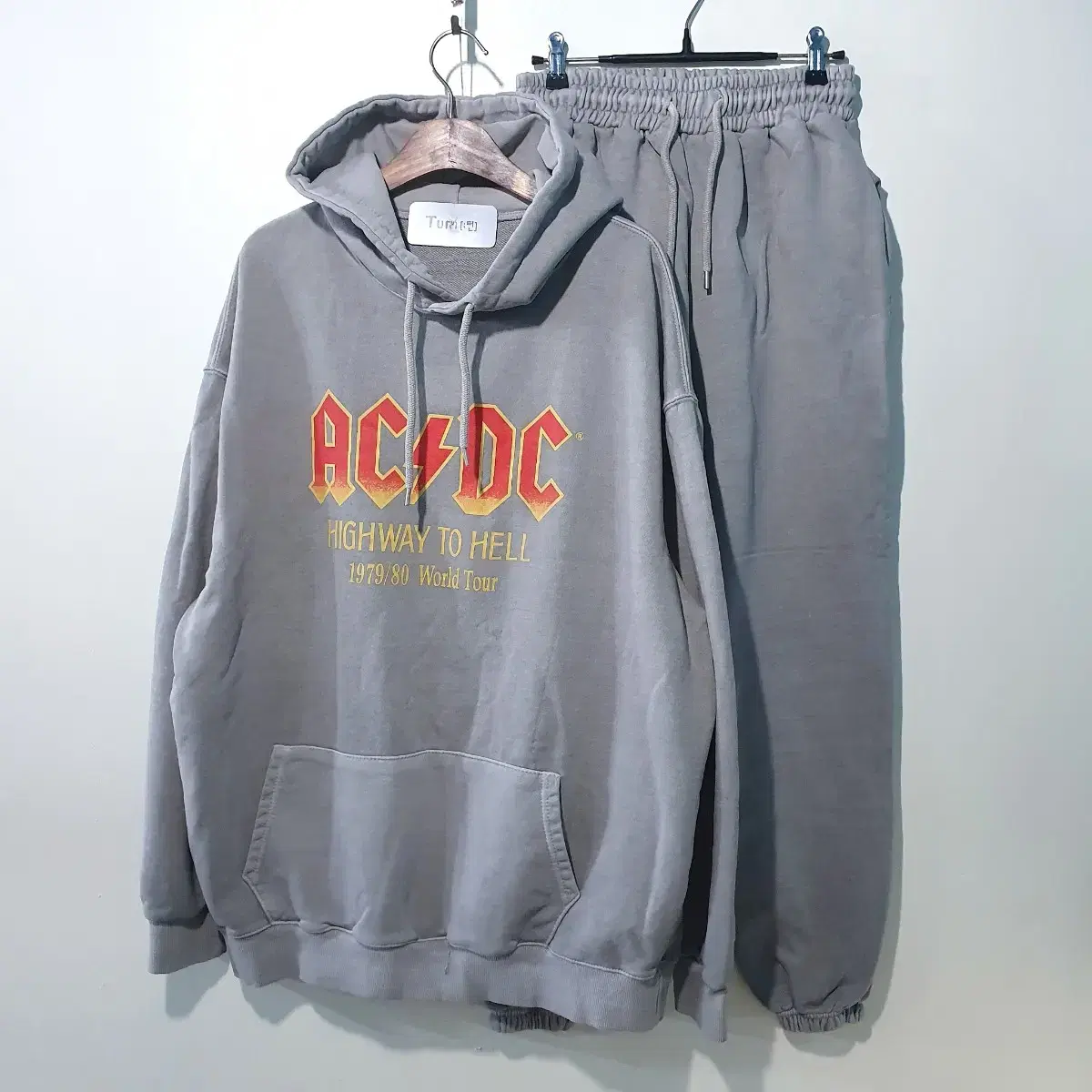 FW신상) ACDC 피그먼트 후드 세트 2color