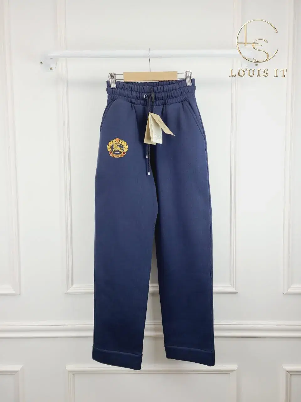 [XXS] Burberry Navy Archive Embroidered Training Pants