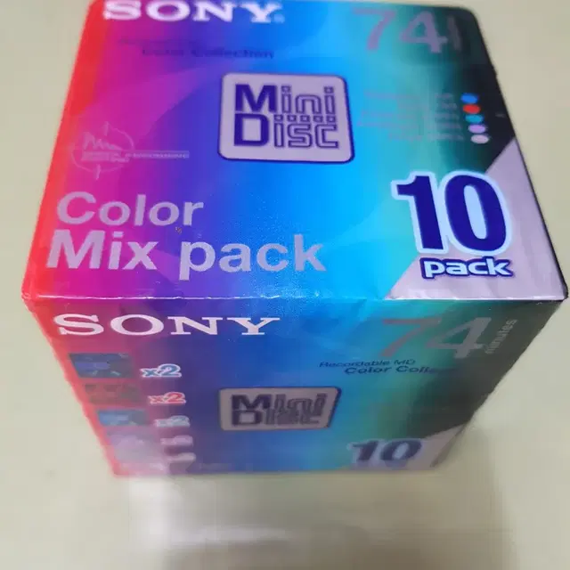 SONY color mini disc mix10 pack 