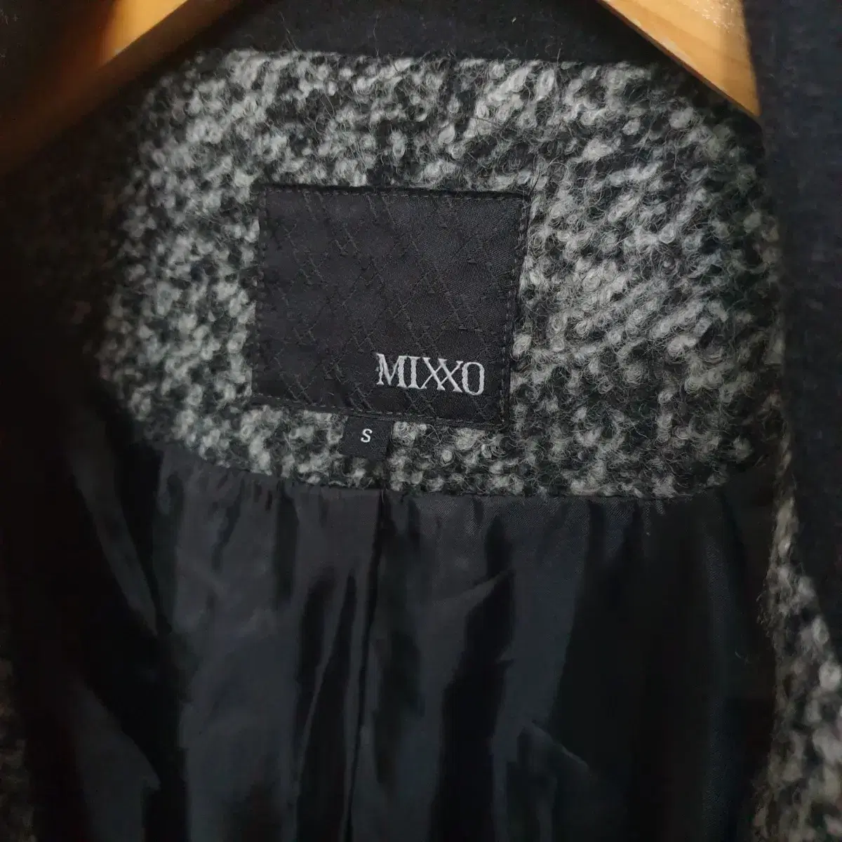 미쏘코트S MIXXO 모직코트55 반코트55 롱코트S 모직롱코트55 