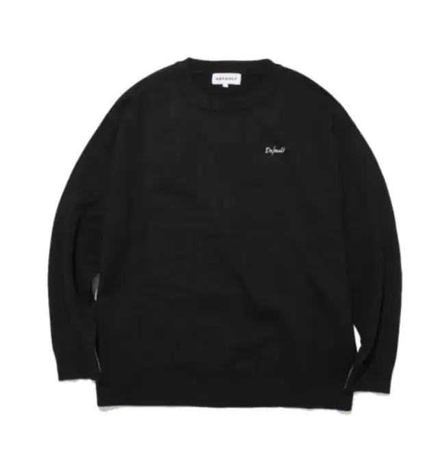 디폴트밸류 default line point knit(black) s