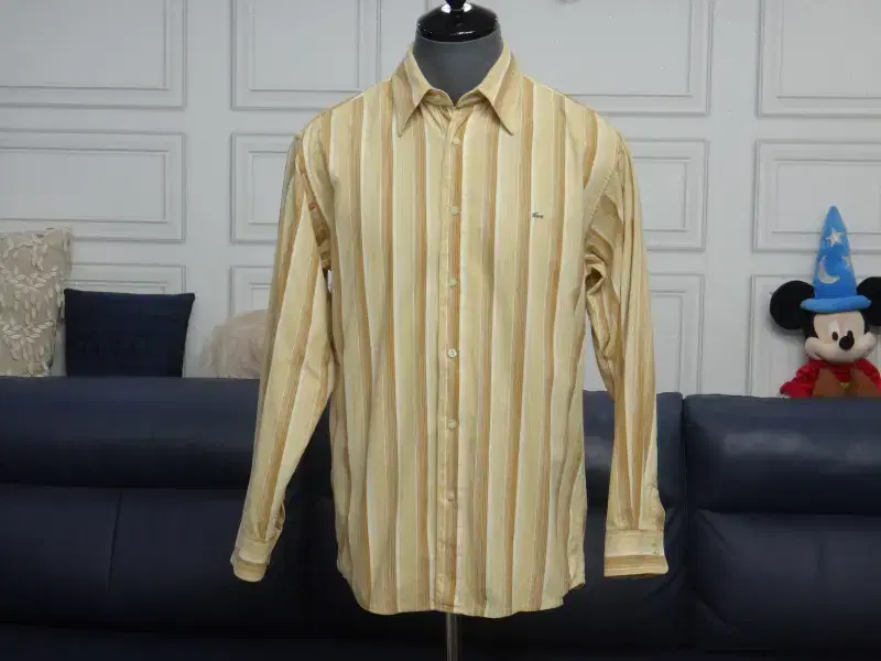 (No. 100) Lacoste Men's Golden Stripe Long Sleeve Shirt