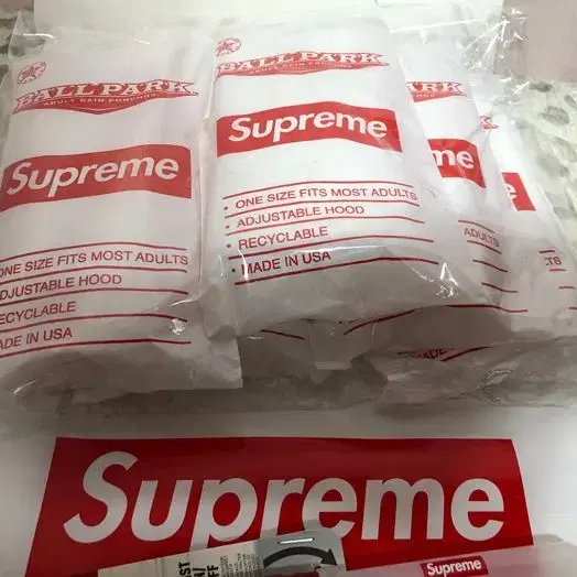 Supreme 20ss Bllpark Boxlogo Poncho.새제품.