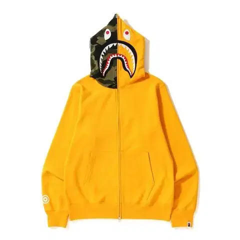 [XXL 2XL] [Add photo] Vape Shark Hoodie Zip Up Yel