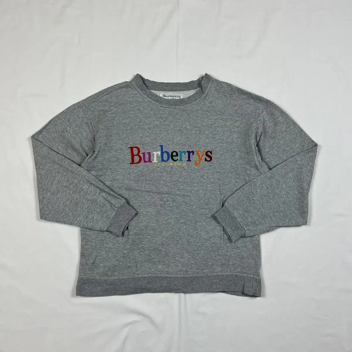 90s 버버리 burberrys 멀티컬러 로고 스웻셔츠 맨투맨