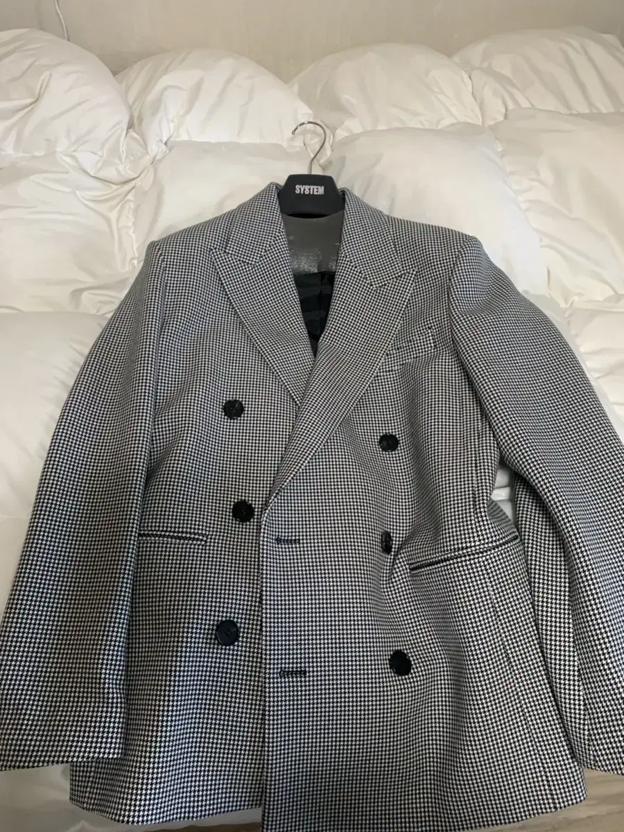 System Homme Houndstooth Check Jacket 100 M for sale!