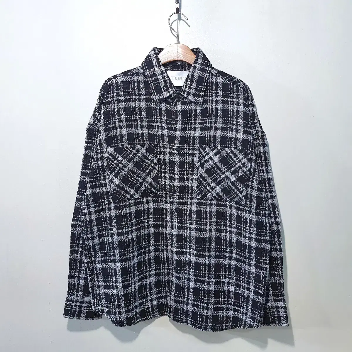 SS신상) Tweed check shirt jacket 2color