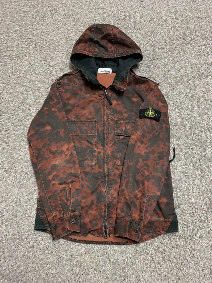 Stone Island Camouflage Hooded Jacket