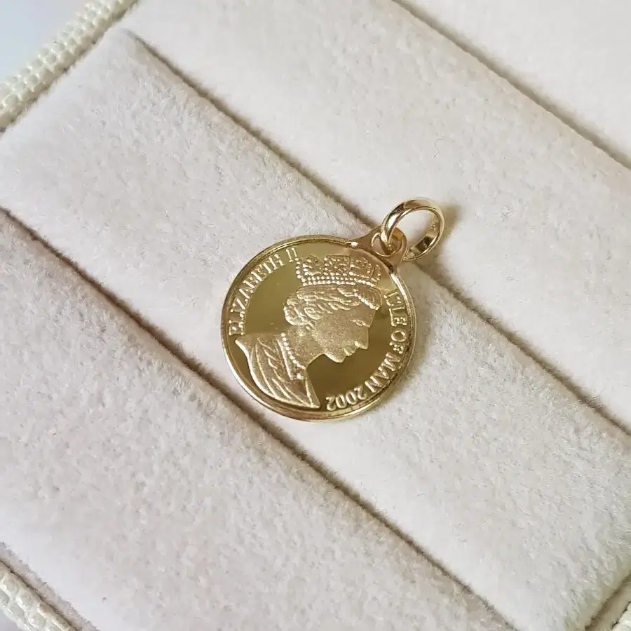 14k양면코인팬던트