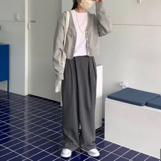 리넨느 wide wrap slacks (gray) s