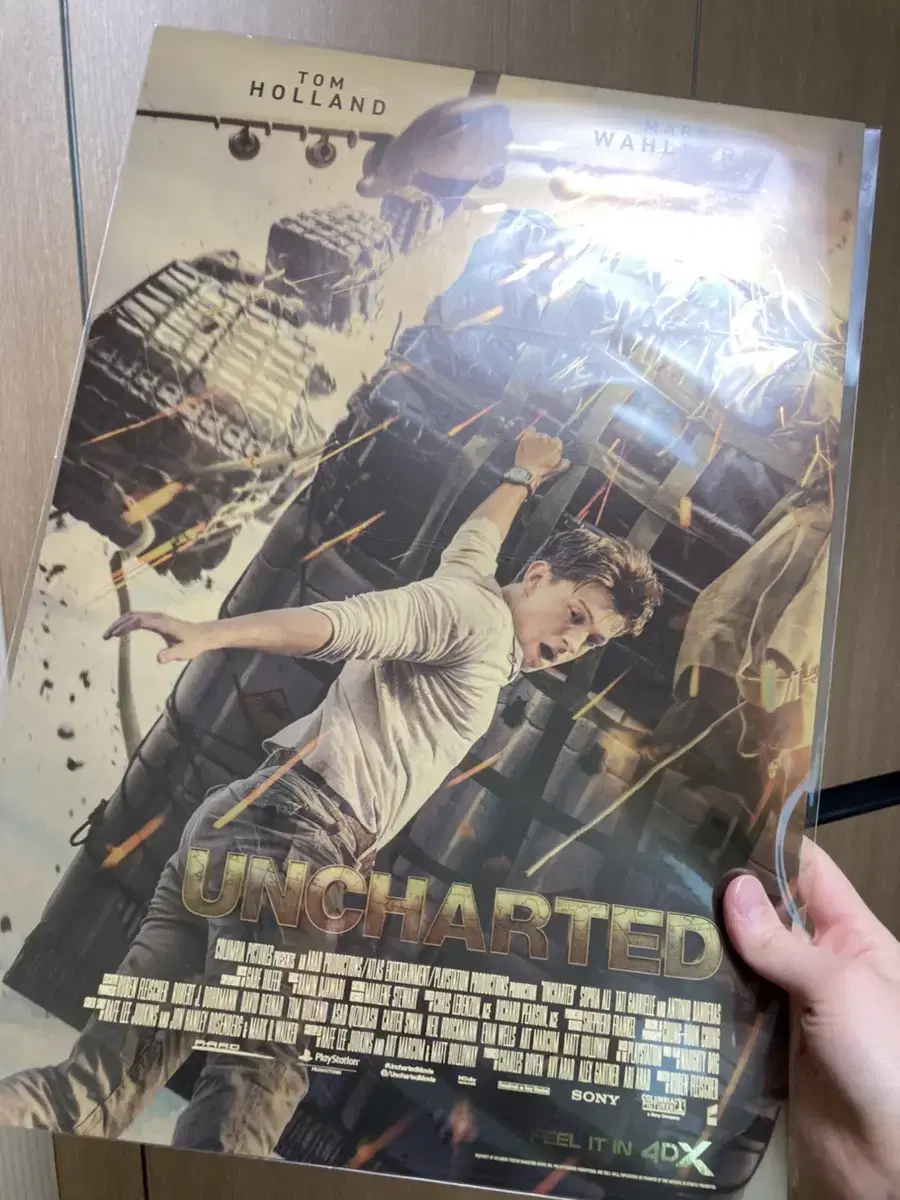 Uncharted CGV 4DX poster Tom Holland