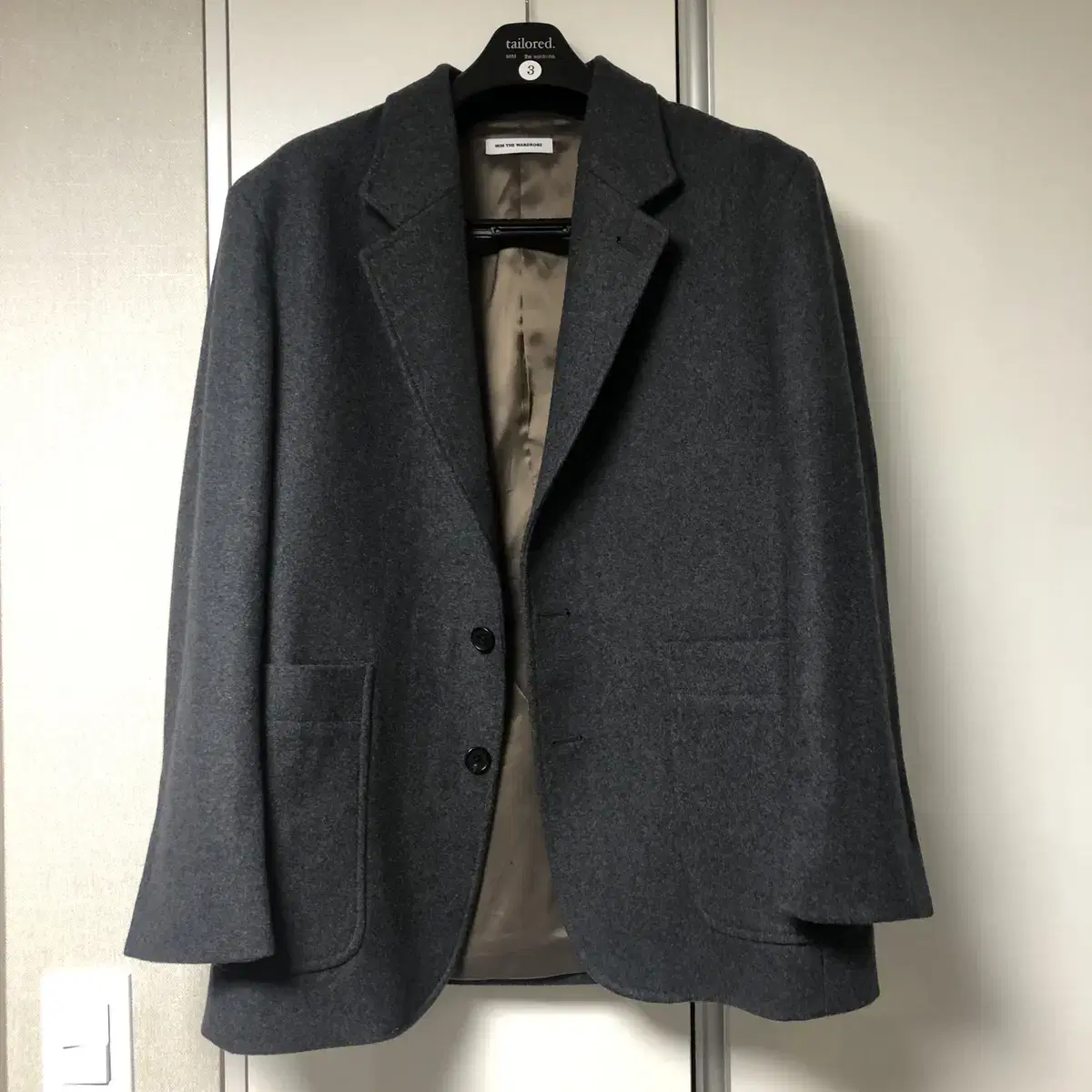 MimtheWardrobe Wool Felt Jacket Gray (Charcoal)