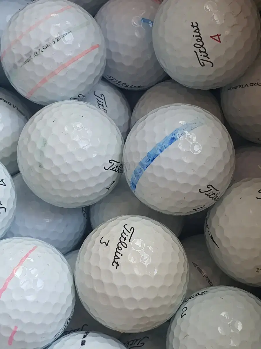 타이틀리스트 50알 pro v1, pro v1x 로스트볼 골프공
