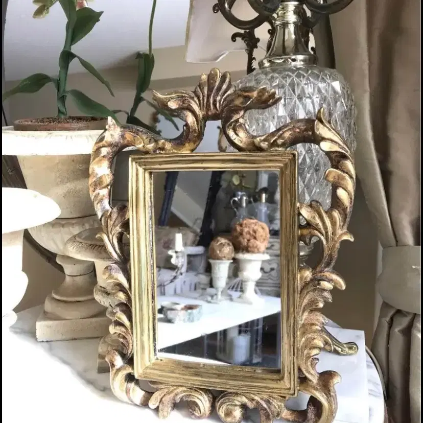Ornate Framed Mirror Framed Gold Mirror #거울,#인테리어소품,#빈티지소품,#액자,#빈티지 on ...