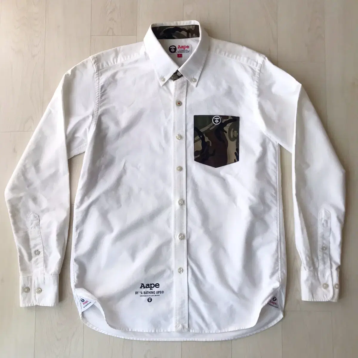 [S size] Vape AAPE Oxford Camo Pocket Shirt