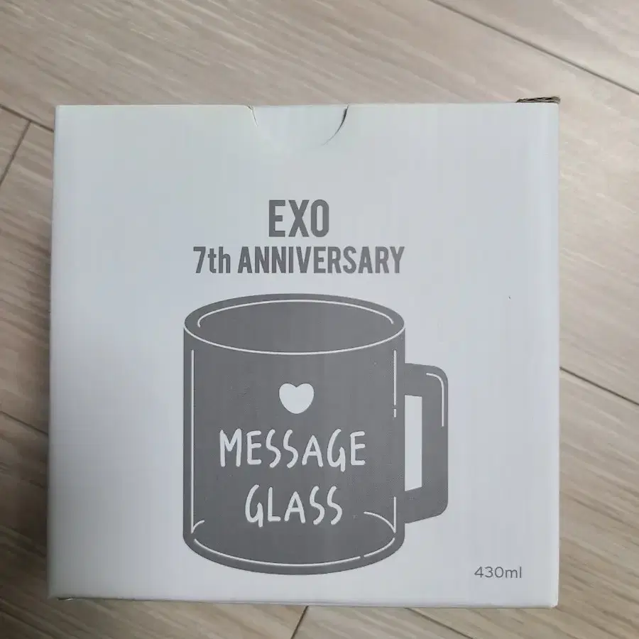 엑소백현 7주년 메시지컵 새상품