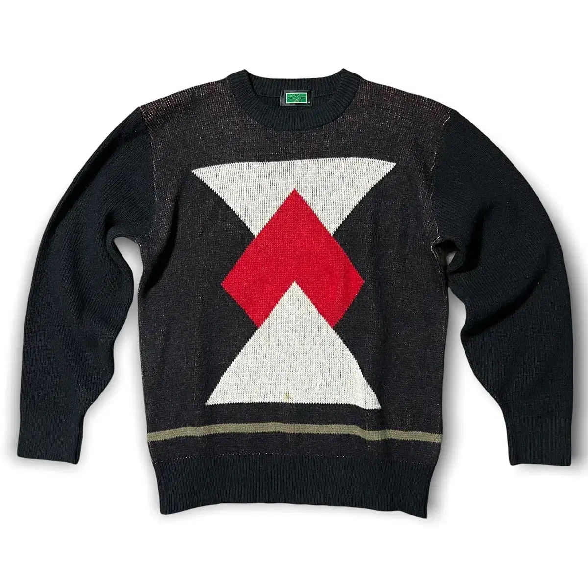 Vintage Geometric Pattern Wool Knit