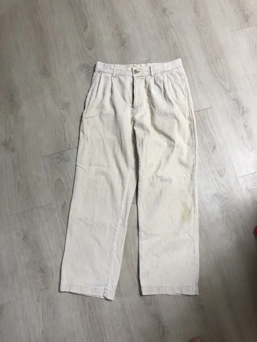 Blankroom White Corduroy Pants sells