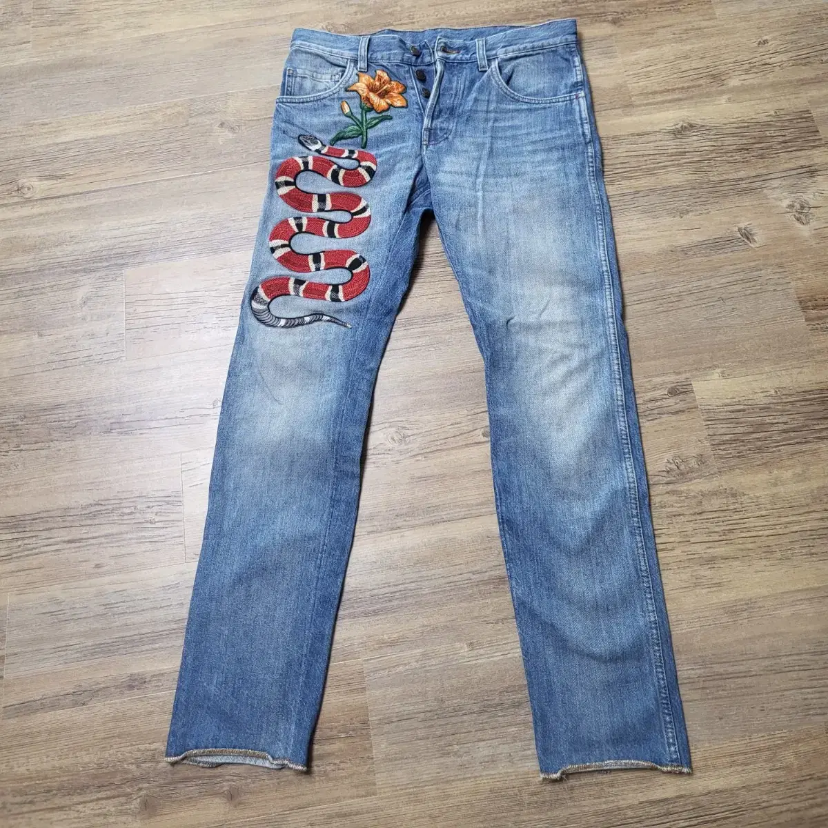 Gucci Snake Jeans Genuine