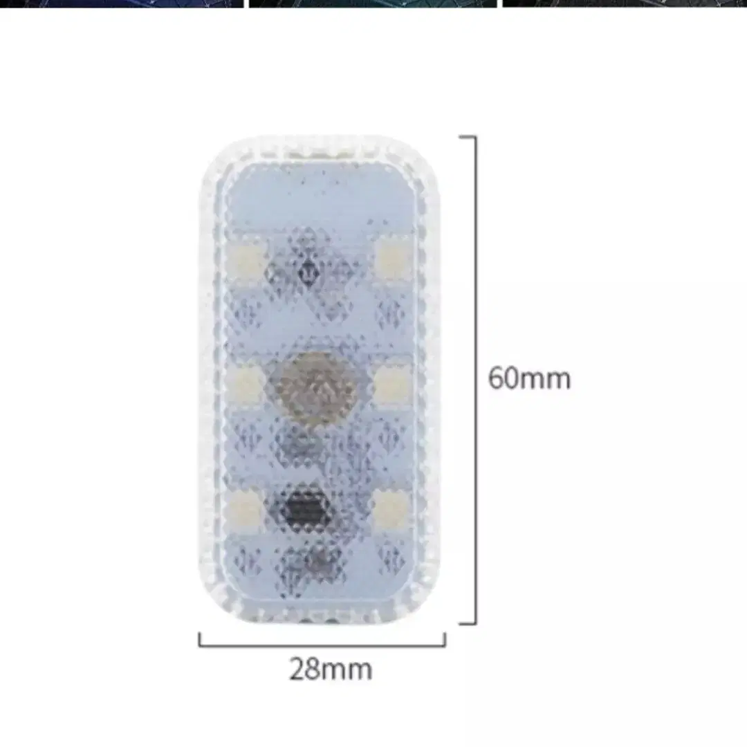 USB 충전 자동차 LED 터치 조명 자동차 미니 인테리어 독서 라이트