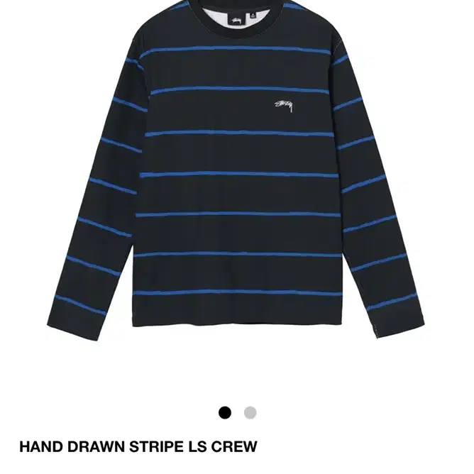 스투시 핸드 드로운 롱슬리브 티셔츠(HAND DRAWN STRIPE LS