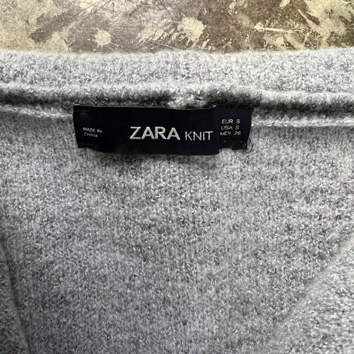 S) ZARA 자라 오버핏 니트 가디건 자켓 