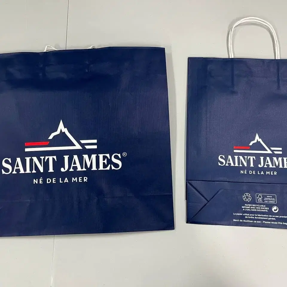 미사용/정품/SAINT JAMES 쇼핑백 소&대